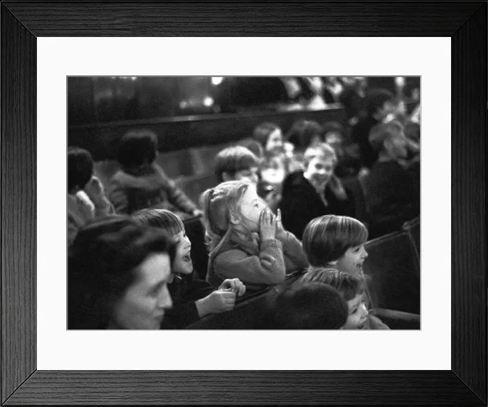 Framed Print : Children watching the pantomime Treasure Island at the Theatre Royal Framed Print : Children watching the pantomime Treasure Island at the Theatre Royal