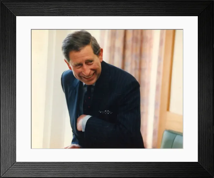 Framed Print : Prince Charles, The Prince of Wales during his visit to the North East 2 April 1996 - Framed Print : Prince Charles, The Prince of Wales during his visit to the North East 2 April 1996 -