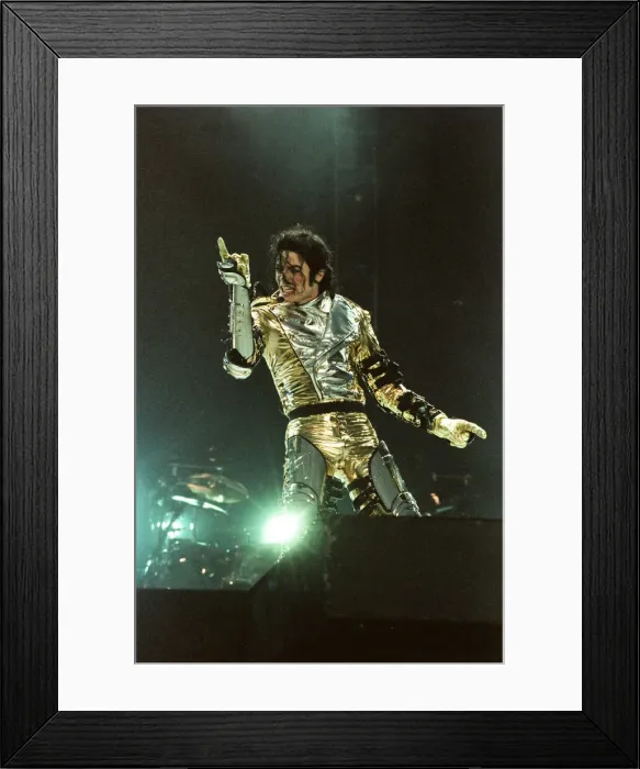Framed Print : Michael Jackson seen here on stage at Sheffield 10th July 1997 Framed Print : Michael Jackson seen here on stage at Sheffield 10th July 1997