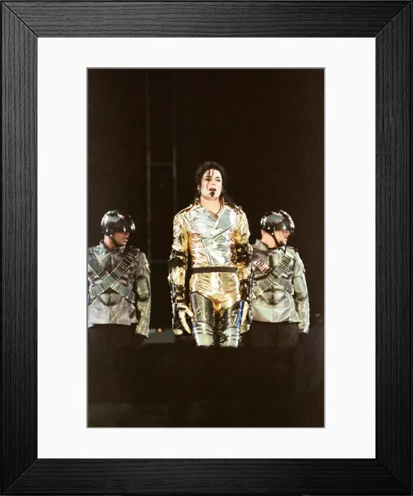 Framed Print : Michael Jackson seen here on stage at Sheffield 10th July 1997 Framed Print : Michael Jackson seen here on stage at Sheffield 10th July 1997