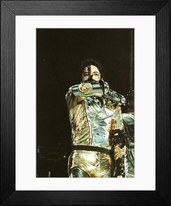 Framed Print : Michael Jackson seen here on stage at Sheffield 10th July 1997 Framed Print : Michael Jackson seen here on stage at Sheffield 10th July 1997
