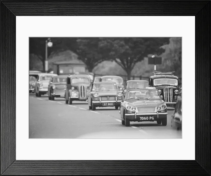 Framed Print : Congestion in South London shot for 1964 traffic feature for Daily Herald Framed Print : Congestion in South London shot for 1964 traffic feature for Daily Herald