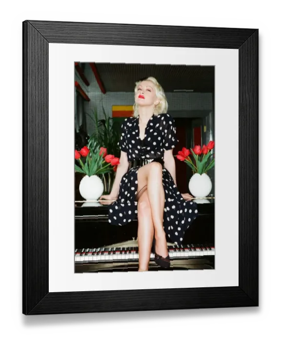 Framed Print : Cyndi Lauper american singer May 1989. Cyndi is in Britain to