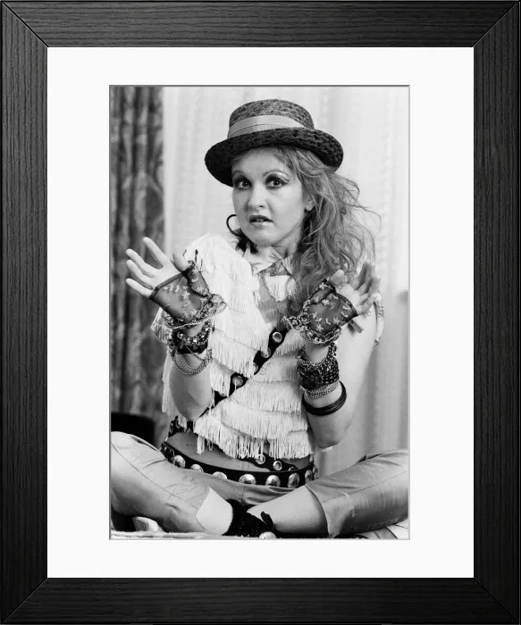 Framed Print : Cyndi Lauper (30) american singer songwriter pictured May 1984 Framed Print : Cyndi Lauper (30) american singer songwriter pictured May 1984