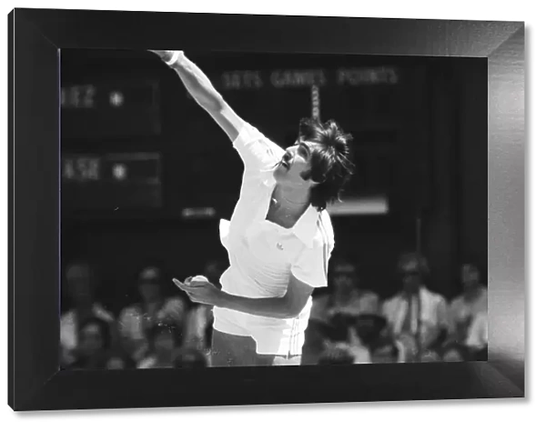 Wimbledon 1976. Ilie Nastase against Ramirez. 1st July 1976