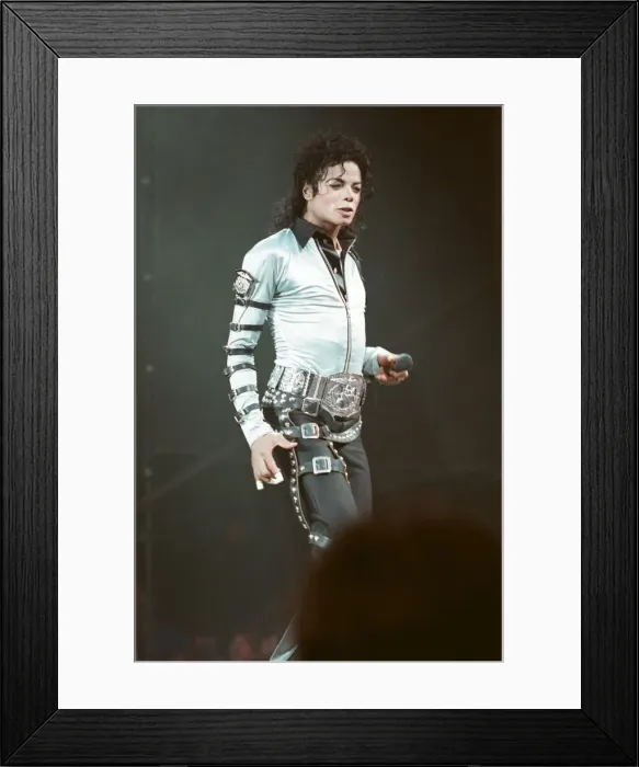 Framed Print : Michael Jackson in concert at Wembley. 15th July 1988 Framed Print : Michael Jackson in concert at Wembley. 15th July 1988