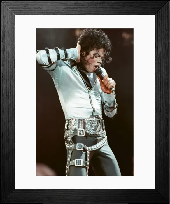 Framed Print : Michael Jackson in concert at Wembley. 15th July 1988 Framed Print : Michael Jackson in concert at Wembley. 15th July 1988
