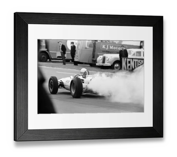 Framed Print : Filming of MGN film Grand Prix at Brands Hatch in Kent July 1966
