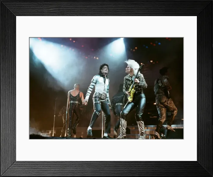 Framed Print : Michael Jackson in concert at Wembley. 22nd July 1988 Framed Print : Michael Jackson in concert at Wembley. 22nd July 1988