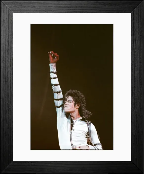 Framed Print : Michael Jackson in concert at Wembley. 22nd July 1988 Framed Print : Michael Jackson in concert at Wembley. 22nd July 1988