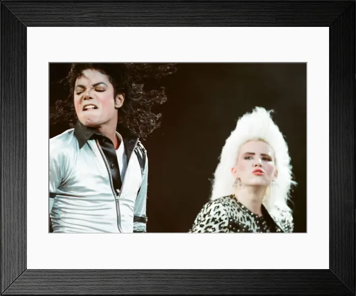 Framed Print : Michael Jackson in concert at Wembley. 15th July 1988 Framed Print : Michael Jackson in concert at Wembley. 15th July 1988