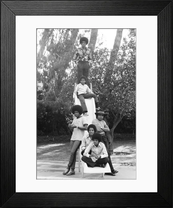 Framed Print : The Jackson Five at home in Los Angeles. 23rd February 1973 Framed Print : The Jackson Five at home in Los Angeles. 23rd February 1973