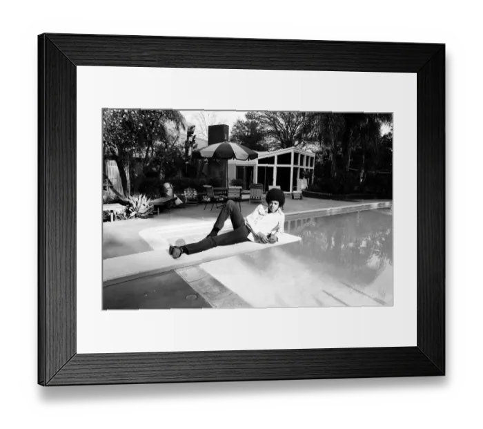 Framed Print : The Jackson Five at home in Los Angeles. 23rd February 1973