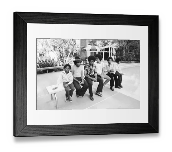 Framed Print : The Jackson Five at home in Los Angeles. 23rd February 1973 Framed Print : The Jackson Five at home in Los Angeles. 23rd February 1973