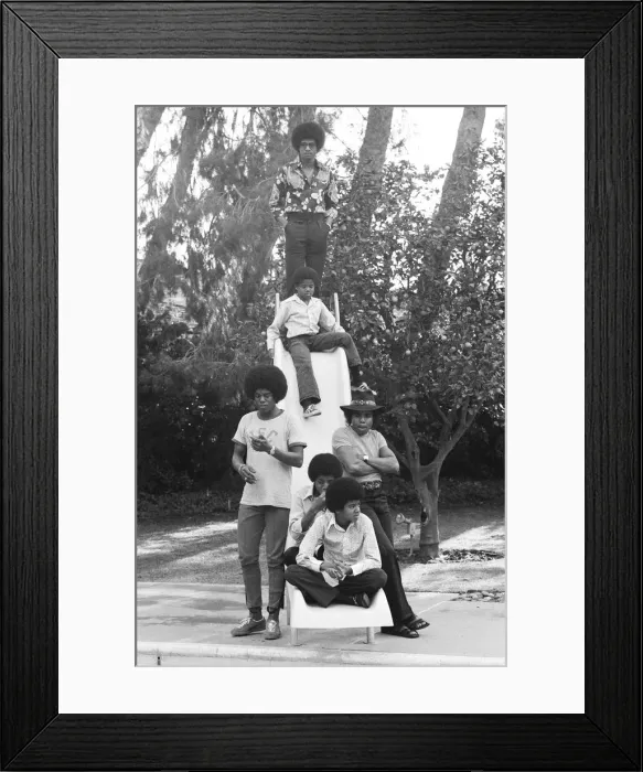 Framed Print : The Jackson Five at home in Los Angeles. 23rd February 1973 Framed Print : The Jackson Five at home in Los Angeles. 23rd February 1973