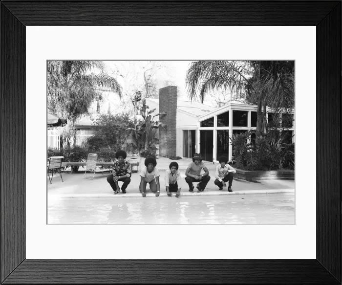 Framed Print : The Jackson Five at home in Los Angeles. 23rd February 1973 Framed Print : The Jackson Five at home in Los Angeles. 23rd February 1973