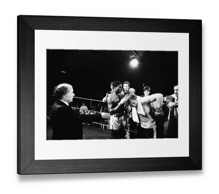 Framed Print : Errol Christie v. Joel Bonnetaz. 1st Feb 1984 Framed Print : Errol Christie v. Joel Bonnetaz. 1st Feb 1984