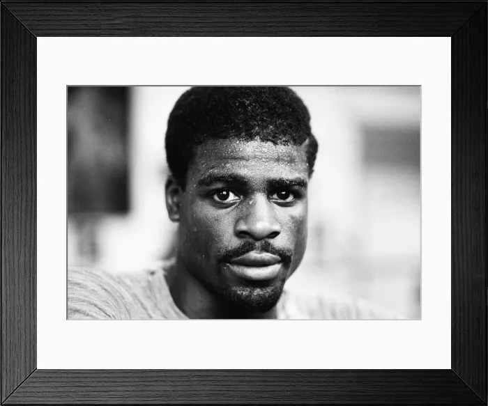 Framed Print : Boxer Errol Christie training for his fight against Mark Kaylor in the Thomas O Framed Print : Boxer Errol Christie training for his fight against Mark Kaylor in the Thomas O