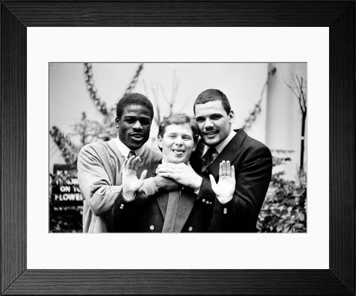 Framed Print : Errol Christie, Keith Wallace and Noel Quarless appearance. 23rd January 1984
