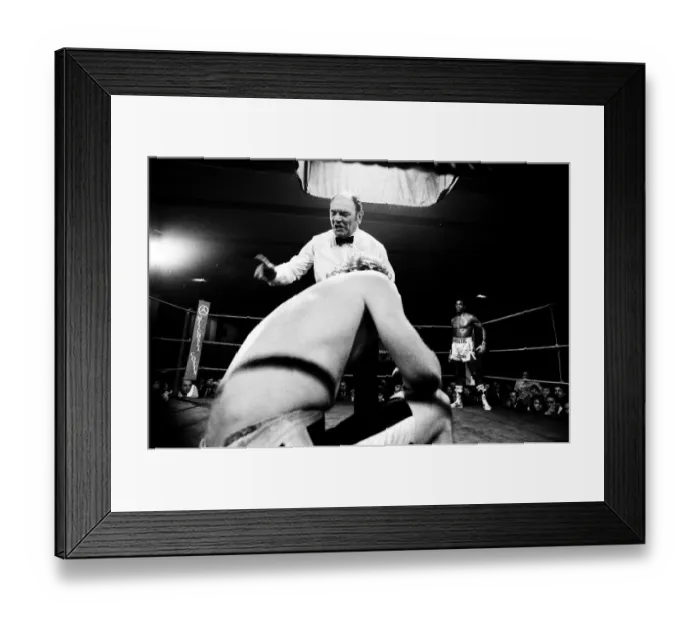 Framed Print : Errol Christie v. Joel Bonnetaz. 1st Feb 1984