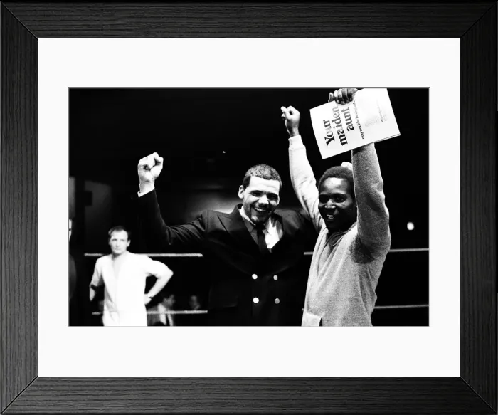 Framed Print : Errol Christie v. Joel Bonnetaz. 1st Feb 1984. Errol Christie Framed Print : Errol Christie v. Joel Bonnetaz. 1st Feb 1984. Errol Christie