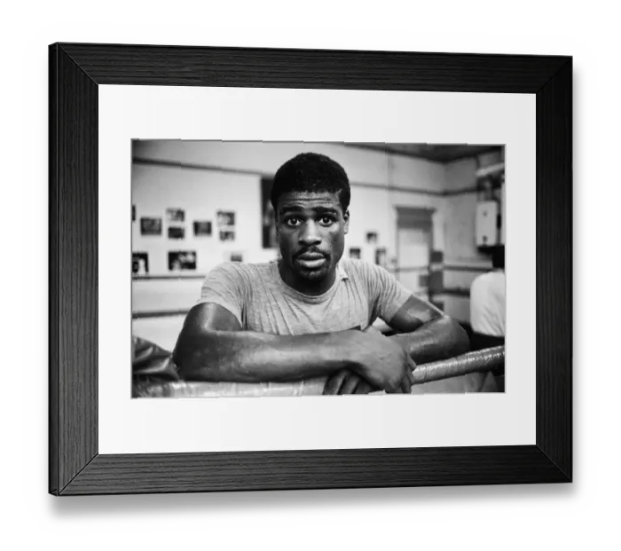 Framed Print : Boxer Errol Christie training for his fight against Mark Kaylor in the Thomas O Framed Print : Boxer Errol Christie training for his fight against Mark Kaylor in the Thomas O