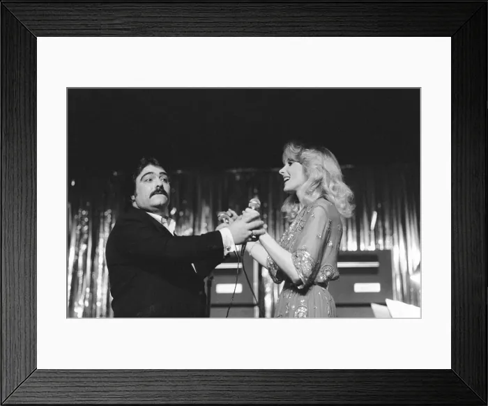 Framed Print : Renee and Renato singing duo with the UK Christmas number one single of 1982 with Framed Print : Renee and Renato singing duo with the UK Christmas number one single of 1982 with