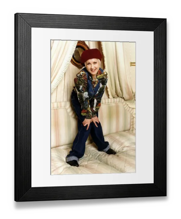 Framed Print : Cyndi Lauper singer, songwriter & actress, pictured in hotel room for Daily Mirror Mirror Framed Print : Cyndi Lauper singer, songwriter & actress, pictured in hotel room for Daily Mirror Mirror