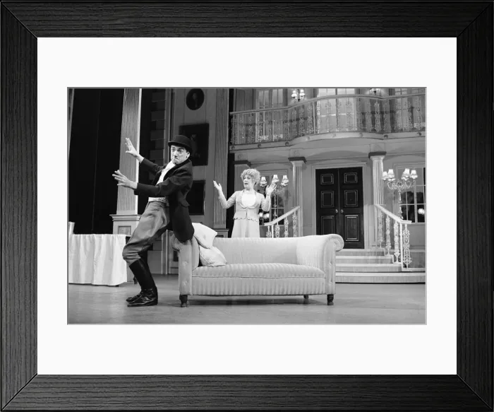 Framed Print : Actor Robert Lindsay in his role as Bill Snibson in the stage musical Me Framed Print : Actor Robert Lindsay in his role as Bill Snibson in the stage musical Me