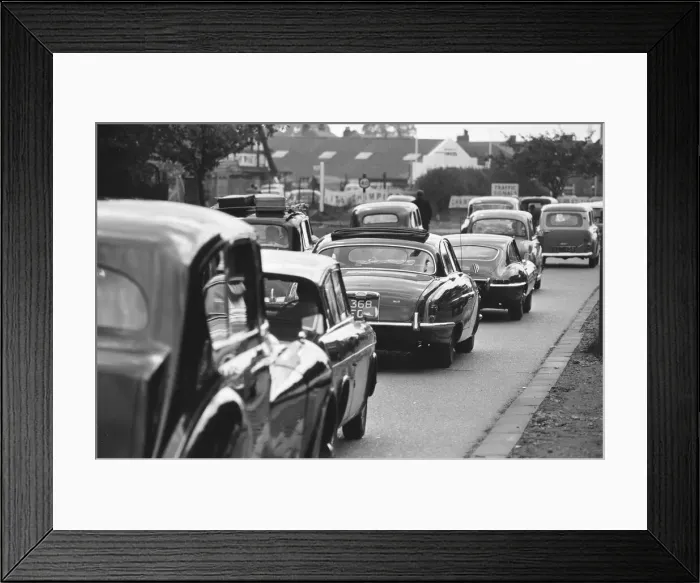 Framed Print : Congestion in South London shot for 1964 traffic feature for Daily Herald Framed Print : Congestion in South London shot for 1964 traffic feature for Daily Herald