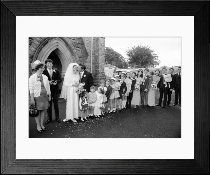 Framed Print : Finn Family Wedding August 1971. Betty Finn 22 weds Dermot Framed Print : Finn Family Wedding August 1971. Betty Finn 22 weds Dermot