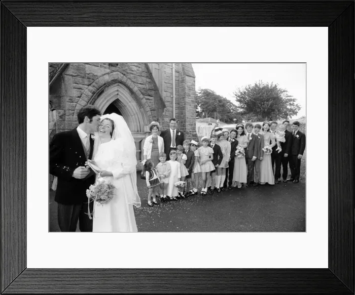 Framed Print : Finn Family Wedding August 1971. Betty Finn 22 weds Dermot Framed Print : Finn Family Wedding August 1971. Betty Finn 22 weds Dermot