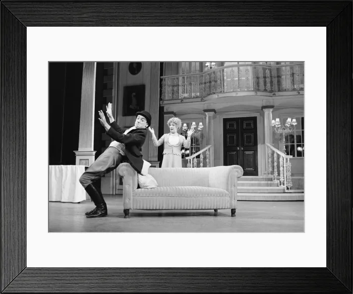 Framed Print : Actor Robert Lindsay in his role as Bill Snibson in the stage musical Me Framed Print : Actor Robert Lindsay in his role as Bill Snibson in the stage musical Me