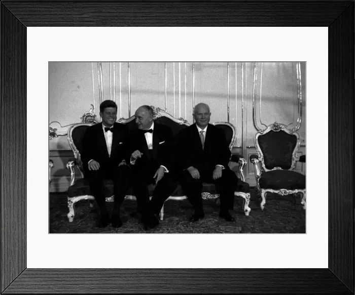 : President Kennedy & Soviet Premier Khrushchev Summit meeting in Vienna Austria June 1961 : President Kennedy & Soviet Premier Khrushchev Summit meeting in Vienna Austria June 1961
