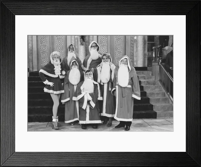 Framed Print : The cast of Are you being served pictured during the shooting of their Framed Print : The cast of Are you being served pictured during the shooting of their