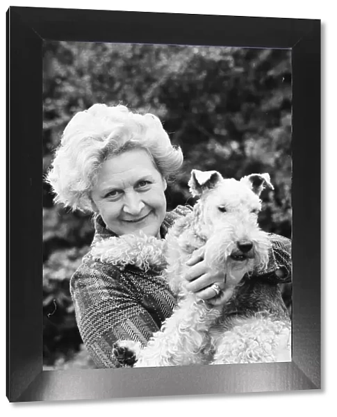 Molly Sugden with her dog Muffin 25th May 1978