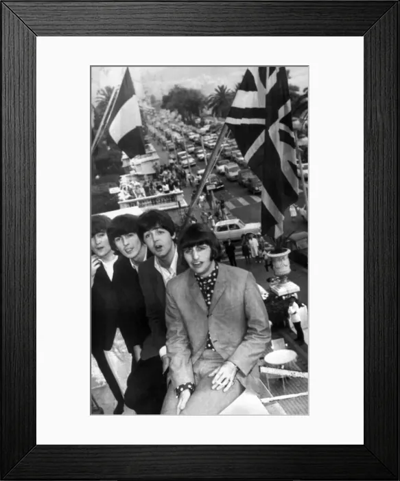 Framed Print : The Beatles on the balcony of their Hotel in Nice. July 1964 Framed Print : The Beatles on the balcony of their Hotel in Nice. July 1964
