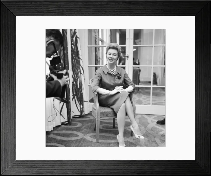 Framed Print : Mitzi Gaynor, American actress, singer & dancer, pictured April 1958 Framed Print : Mitzi Gaynor, American actress, singer & dancer, pictured April 1958