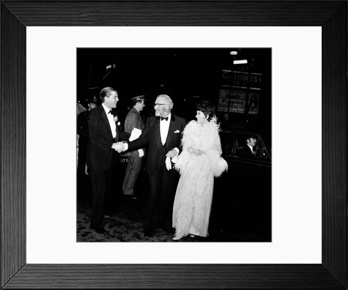 Framed Print : Premiere of The battle of Britain. Stars arriving for the premiere Framed Print : Premiere of The battle of Britain. Stars arriving for the premiere
