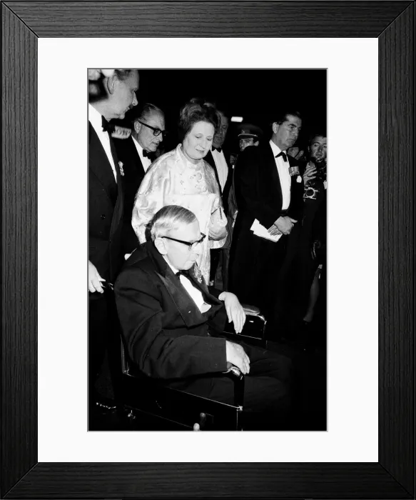 Framed Print : Premiere of The battle of Britain. Stars arriving for the premiere Framed Print : Premiere of The battle of Britain. Stars arriving for the premiere