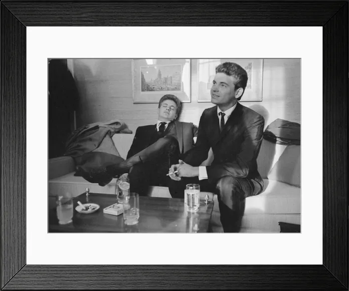 Framed Print : Phil (left) and Don Everly, American singing duo The Everly Brothers