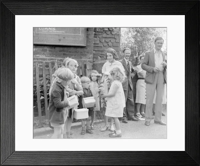 Framed Print : Evacuations of civilians in Britain during World War II was designed to save Framed Print : Evacuations of civilians in Britain during World War II was designed to save