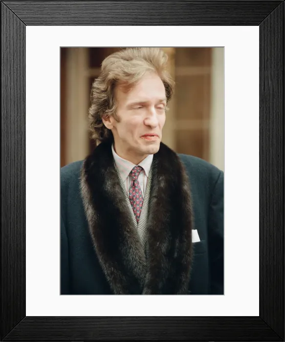 Framed Print : John Hervey, the seventh Marquess of Bristol, leaves St Marys Hospital in Paddington Framed Print : John Hervey, the seventh Marquess of Bristol, leaves St Marys Hospital in Paddington