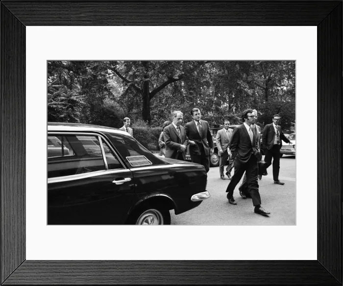 Framed Print : Senator Edward Kennedy who is on a 5 day visit to Britain as the head of a Senate Health Framed Print : Senator Edward Kennedy who is on a 5 day visit to Britain as the head of a Senate Health