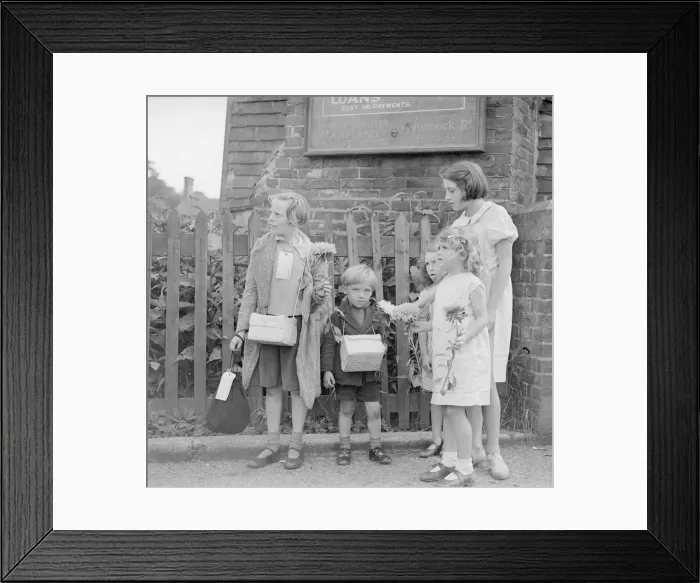 Framed Print : Evacuations of civilians in Britain during World War II was designed to save