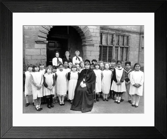 Framed Print : The clock is being turned back at a Leamington school which is celebrating its 100th Framed Print : The clock is being turned back at a Leamington school which is celebrating its 100th