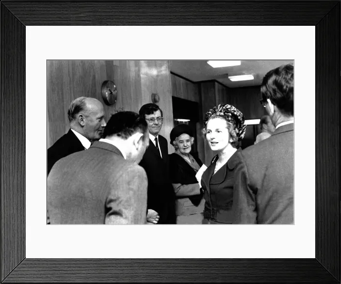 Framed Print : Education Minister Margaret Thatcher at Sunderland to open the Wearside College of