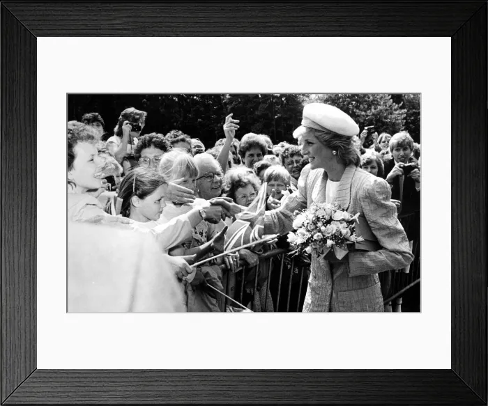 Framed Print : Diana, Princess of Wales during a visit which took in Southfields Framed Print : Diana, Princess of Wales during a visit which took in Southfields