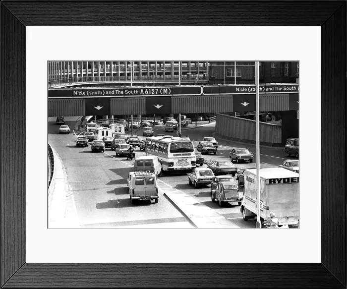 Framed Print : General scenes of traffic scenes in Newcastle - traffic jams on the Central Motorway Framed Print : General scenes of traffic scenes in Newcastle - traffic jams on the Central Motorway