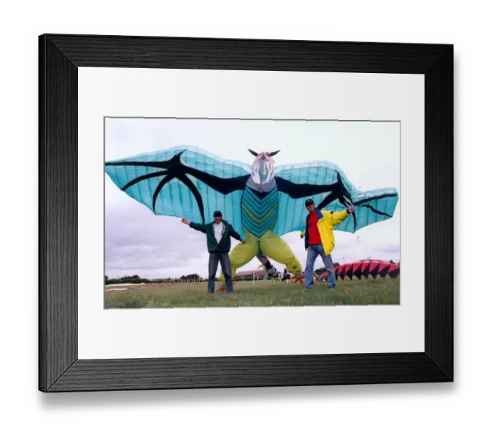 Framed Print : A participant in the annual kite festival at Washington in July 1996